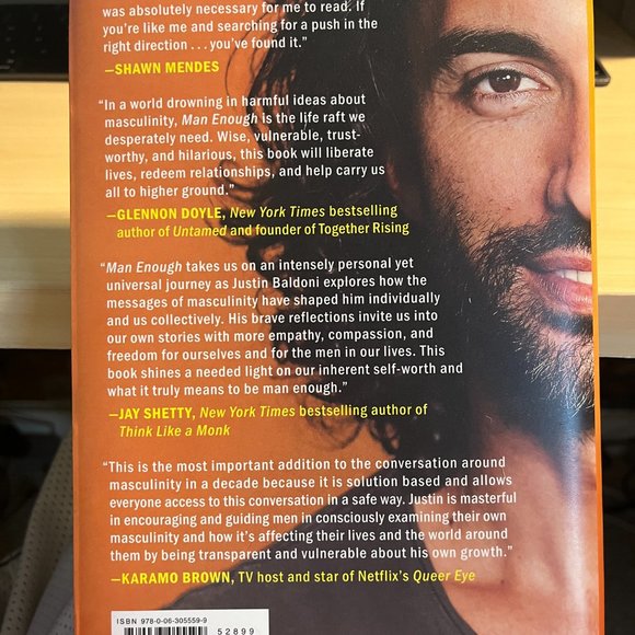 Man Enough - Undefining My Masculinity by Justin Baldoni - Hard Cover Book - Picture 2 of 2